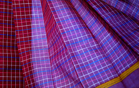 Indian woman fashion wear sarees or saris shop displayの写真素材