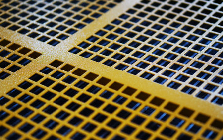 View of Industrial metal mesh for use as backgroundの写真素材