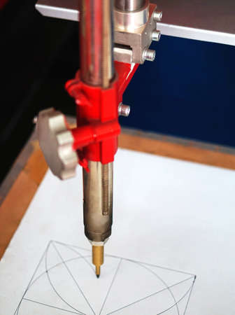 view of CNC laser cutting machinery in an Industry