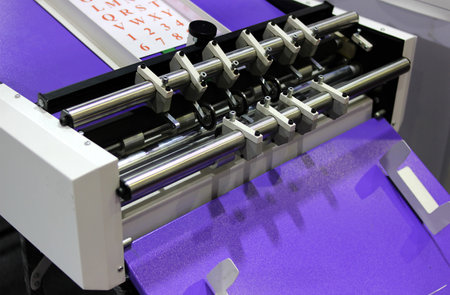 Close-up view of Industrial packaging printer