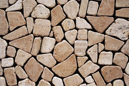 Detail of a stone wall structure 