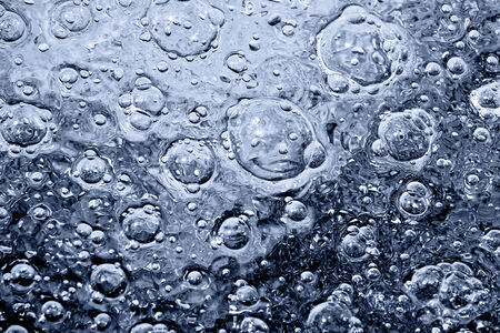 Closeup abstract image of bubbles in the waterの写真素材
