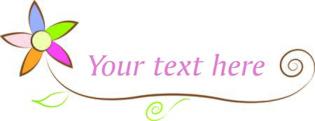 Colorful flower - creative idea for greetings cardのイラスト素材