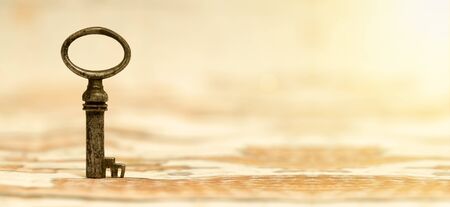 Key - website banner of success and solution concept 