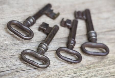 Iron keys, solution conceptの写真素材