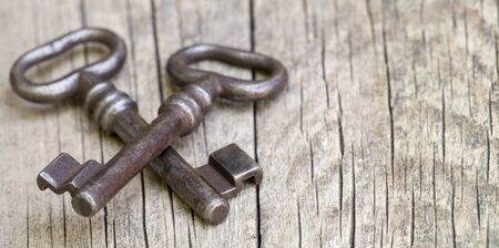 Web banner of keys, win-win situation, winner conceptの写真素材
