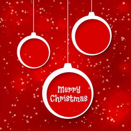 Red Christmas card.のイラスト素材