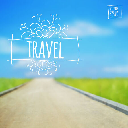 vector illustration. Sketch on summer holiday on the background images.のイラスト素材