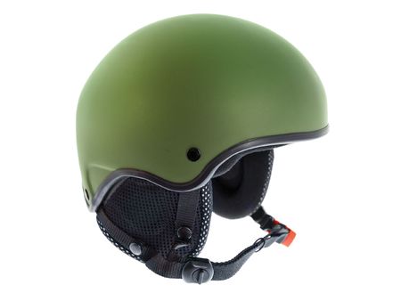  	 Green Ski Helmetの写真素材