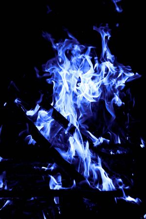 blue fireの写真素材