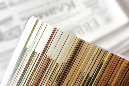 magazine and newspaperの写真素材