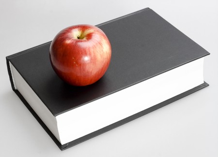 apple and book
