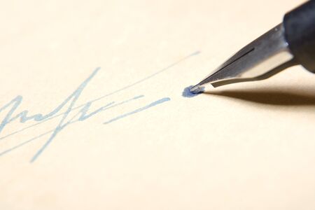 Close-up of a fountain pen