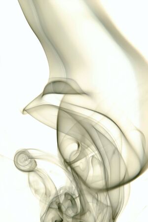 Smoke isolated on white background.の写真素材
