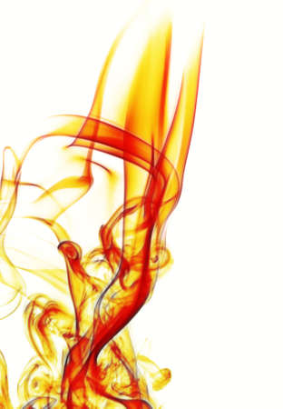 Smoke isolated on white background.の写真素材