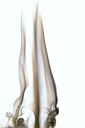 Smoke isolated on white background.の写真素材