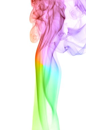 Smoke isolated on white background.の写真素材