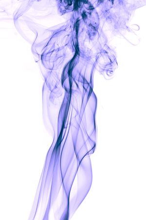 Smoke on white backgroundの写真素材