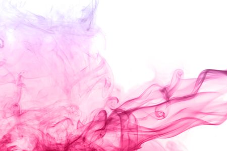 Smoke on white backgroundの写真素材