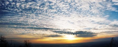 Sky at sunset 