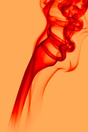 Abstract background of red smoke waves.の写真素材