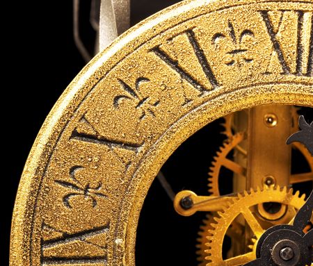 Antique isolated on black background.の写真素材