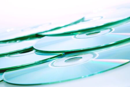 heap of dvd, cd disks