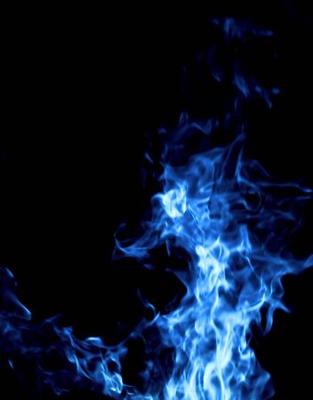 Fire isolated on a black background.の写真素材