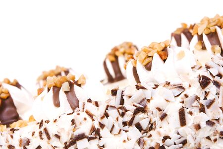 cake isolated on white backgroundの写真素材