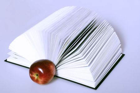 apple and book