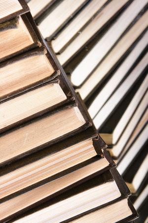 heap of books close up