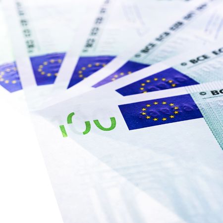 heap of euro close upの写真素材