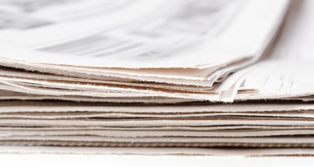 newspaper close-upの写真素材