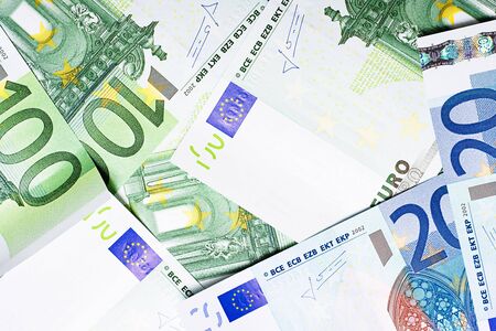 heap of euro close up