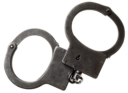 handcuffs isolated on white background
の写真素材