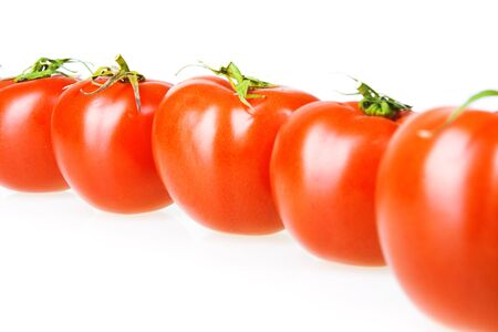 Tomatoes isolated on white background.の写真素材