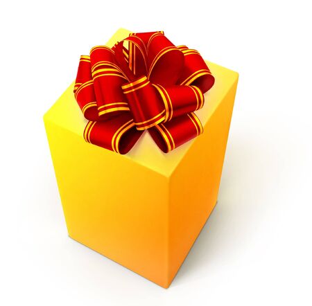 Gift isolated on a white.の写真素材