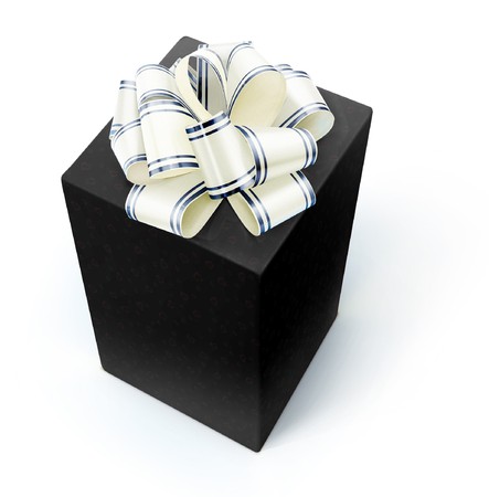 Gift isolated on a white.の写真素材