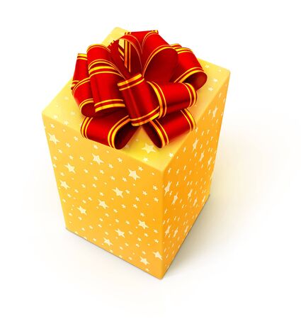 Gift isolated on a white.の写真素材