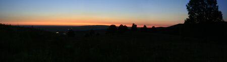 night panoramic landscapeの写真素材