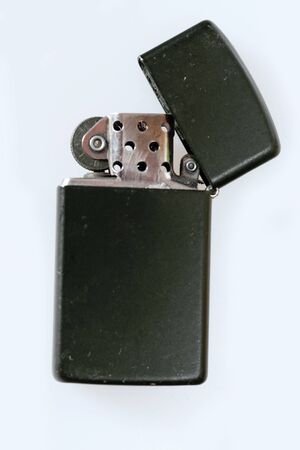 Cigarette Lighter On Blue Backgroundの写真素材
