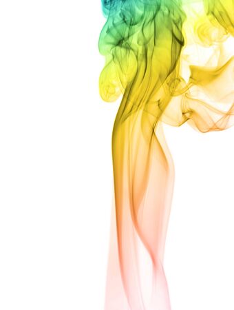 Abstract background of beautiful color smoke waves.の写真素材