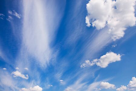 
colorful bright blue sky backgroundの写真素材