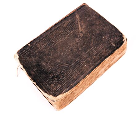 old book isolated on a white backgroundの写真素材