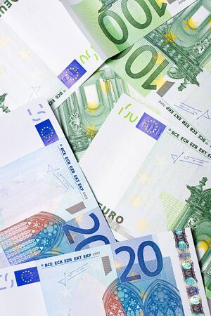 heap of euro close upの写真素材