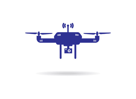 Isolated Drone Icon Aerophotography Concept. Drone icon.のイラスト素材