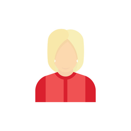 Presidential candidate Icon. Woman in a suit flat  illustration.のイラスト素材