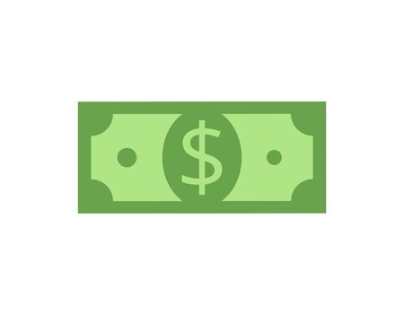 Money concept. Dollar vector isolated icon in flat style.のイラスト素材