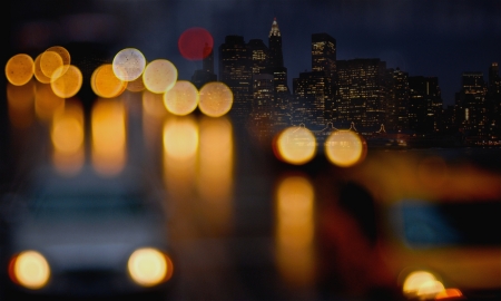 New York bokehの写真素材