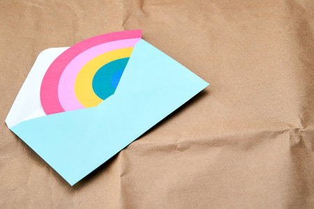 letter and flag rainbowの写真素材